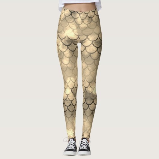 人魚の色の美しいスペクトル レギンス (正面)