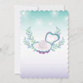 人魚の花嫁のシャワー招待状 ビーチ オーシャンパーティー 招待状 (裏面)