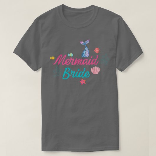 人魚の花嫁, 人魚, 花嫁, 面白いハニームーン・パーティー,  Tシャツ (デザイン正面)