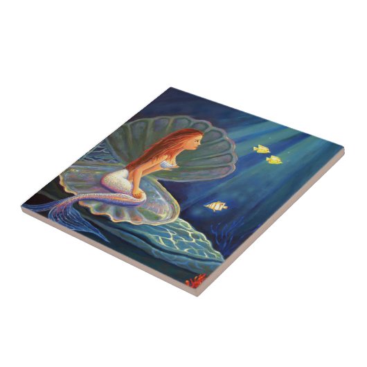 人魚の芸術のタイル-スーザンRodioの芸術による… タイル (側面)