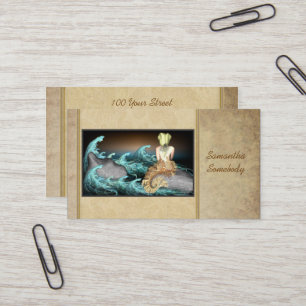 人魚の芸術のプロフィールカードの物語 名刺