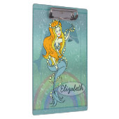 人魚の虹およびイルカのイラストレーションのデザイン クリップボード (右)