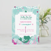 人魚の誕生日のパーティの招待状 招待状 (スタンド正面)