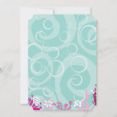 人魚の誕生日のパーティの招待状 招待状 (裏面)