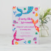 人魚の誕生日の招待状 招待状 (スタンド正面)