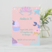 人魚の誕生日の招待状 招待状 (スタンド正面)