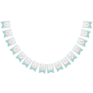 人魚の誕生日の旗 バンティングフラッグ