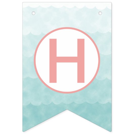 人魚の誕生日の旗 バンティングフラッグ (第2の旗)