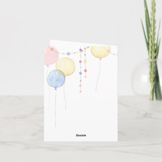 人魚の誕生日カード カード (裏面)