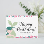 人魚の誕生日カード カード (スタンド正面)