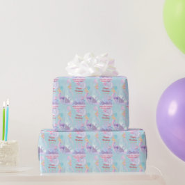 人魚の誕生日パーティーに飛び込もう! ラッピングペーパー