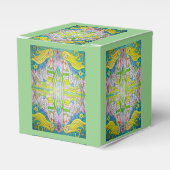 人魚の誕生日パーティーの好意ボックスをパーソナライズ フェイバーボックス (正面サイド)