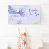 人魚の誕生日パーティーワンダーザシーマーメイド 横断幕 (インサイチュ)