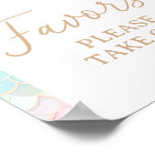 人魚の誕生日パーティー好意サイン ポスター (角)