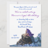 人魚の誕生日パーティー招待状 招待状 (裏面)