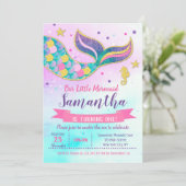 人魚の誕生日パーティー招待状 招待状 (スタンド正面)