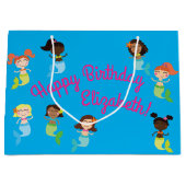 人魚の誕生日パーティー ラージペーパーバッグ (正面)