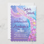 人魚の誕生日パーティー 招待状 (正面)