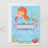 人魚の誕生日パーティー 招待状 (正面)