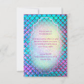 人魚の誕生日パーティー 招待状 (裏面)