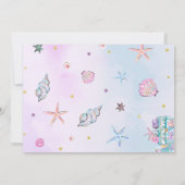 人魚の誕生日パーティー 海の中のパーティー 招待状 (裏面)