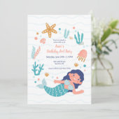 人魚の誕生日プールパーティー 招待状 (スタンド正面)