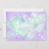 人魚の誕生日写真招待状 招待状 (裏面)