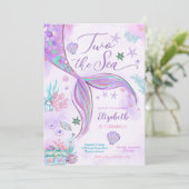 人魚の誕生日招待状 ガール 招待状 (スタンド正面)
