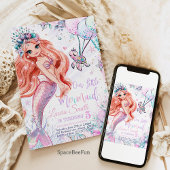 人魚の誕生日招待状 人魚パーティ招待 招待状