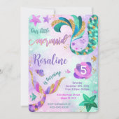 人魚の誕生日招待状 招待状 (正面)