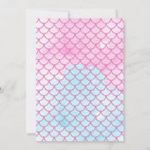 人魚の誕生日招待状 招待状 (裏面)