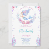 人魚の誕生日招待状 招待状 (正面)