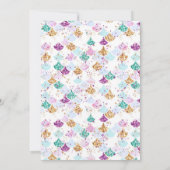 人魚の誕生日招待状 招待状 (裏面)