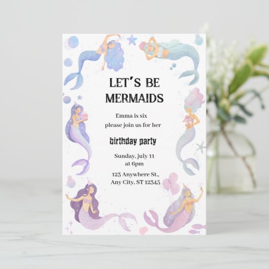 人魚の誕生日 招待状 (スタンド正面)