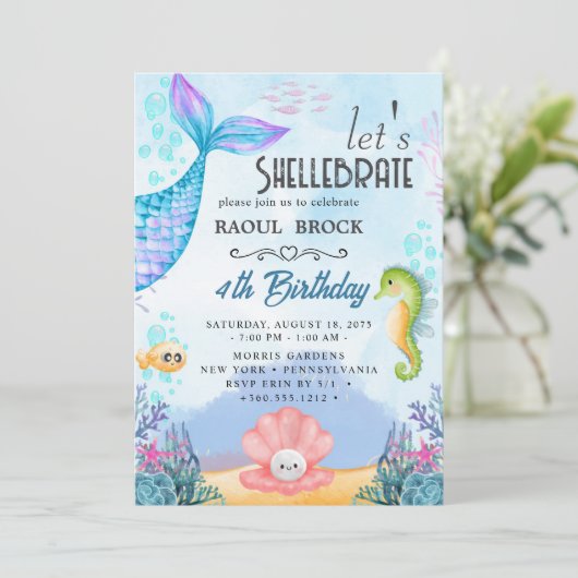 人魚の誕生日 招待状 (スタンド正面)