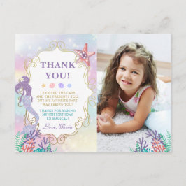 人魚の誕生日 海の中の写真 ありがとう ポストカード