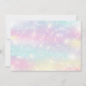 人魚の誕生日 海の中の感謝カード 招待状 (裏面)