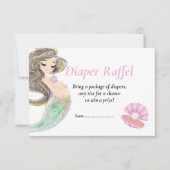 人魚の赤ちゃんのお披露目パーティー 海の中 招待状 (正面)