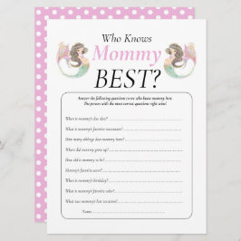 人魚の赤ちゃんのシャワー 海の下で 招待状