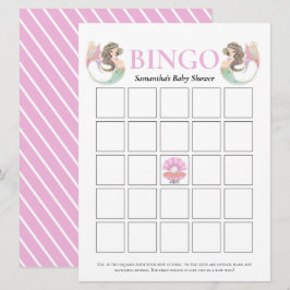 人魚の赤ちゃんのシャワー　海の下 招待状