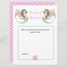 人魚の赤ちゃんの歓迎会 海の下の知恵 招待状