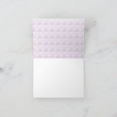 人魚の赤ちゃんシャワーありがとうNotecardsダークスキン サンキューカード (内部)