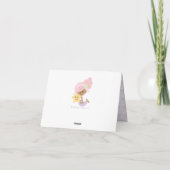人魚の赤ちゃんシャワーありがとうNotecardsダークスキン サンキューカード (裏面)