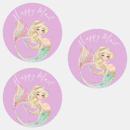 人魚の赤ちゃんシャワー母になる ラベル