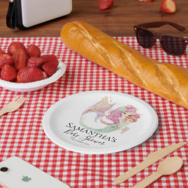 人魚の赤ちゃんシャワー甘い小さな人魚 ペーパープレート