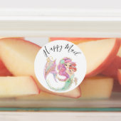 人魚の赤ちゃんシャワー甘い小さな人魚 ラベル (貼付)