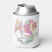 人魚の赤ちゃんシャワー甘い小さな人魚 缶クーラー (缶正面)