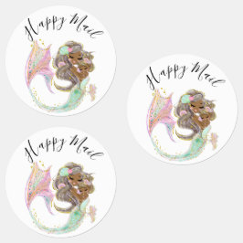 人魚の赤ちゃんシャワー航海の ラベル