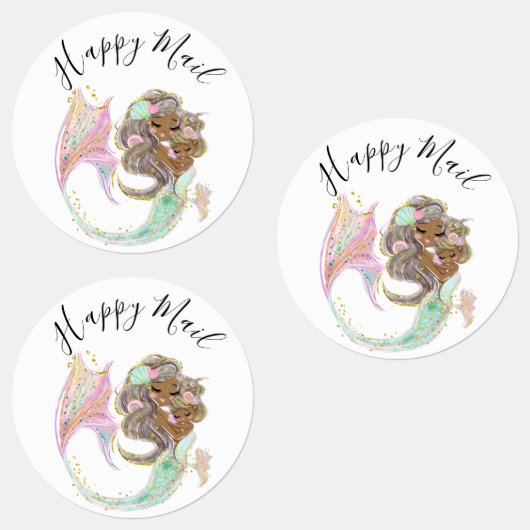 人魚の赤ちゃんシャワー航海の ラベル (グループ)