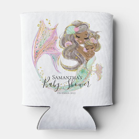 人魚の赤ちゃんシャワー航海の 缶クーラー (裏面)